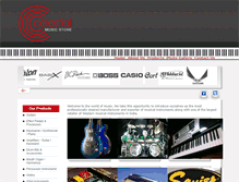 Tablet Screenshot of celestialmusicstore.com